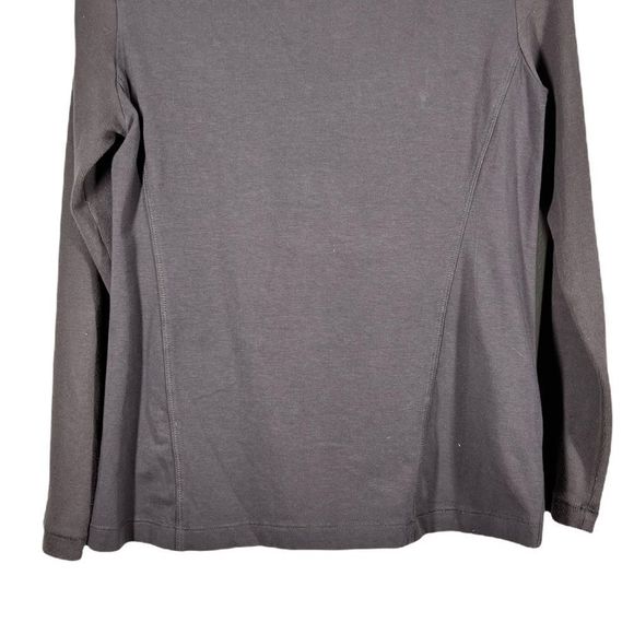 EILEEN Fisher Petite Womens Sz PS Fitted ZIP Up Jacket 2 ZIP Pockets Gray - Picture 4 of 6